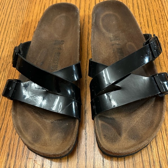 Birkenstock Shoes - Birkenstock Women's Black Glossy Boho Sandals